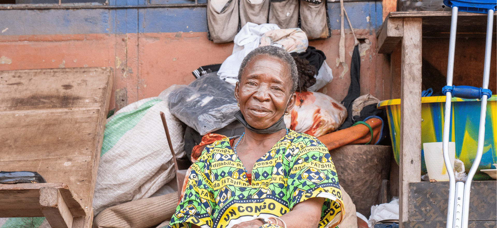 Une dame qui a été soignée à l'hôpital de la rive